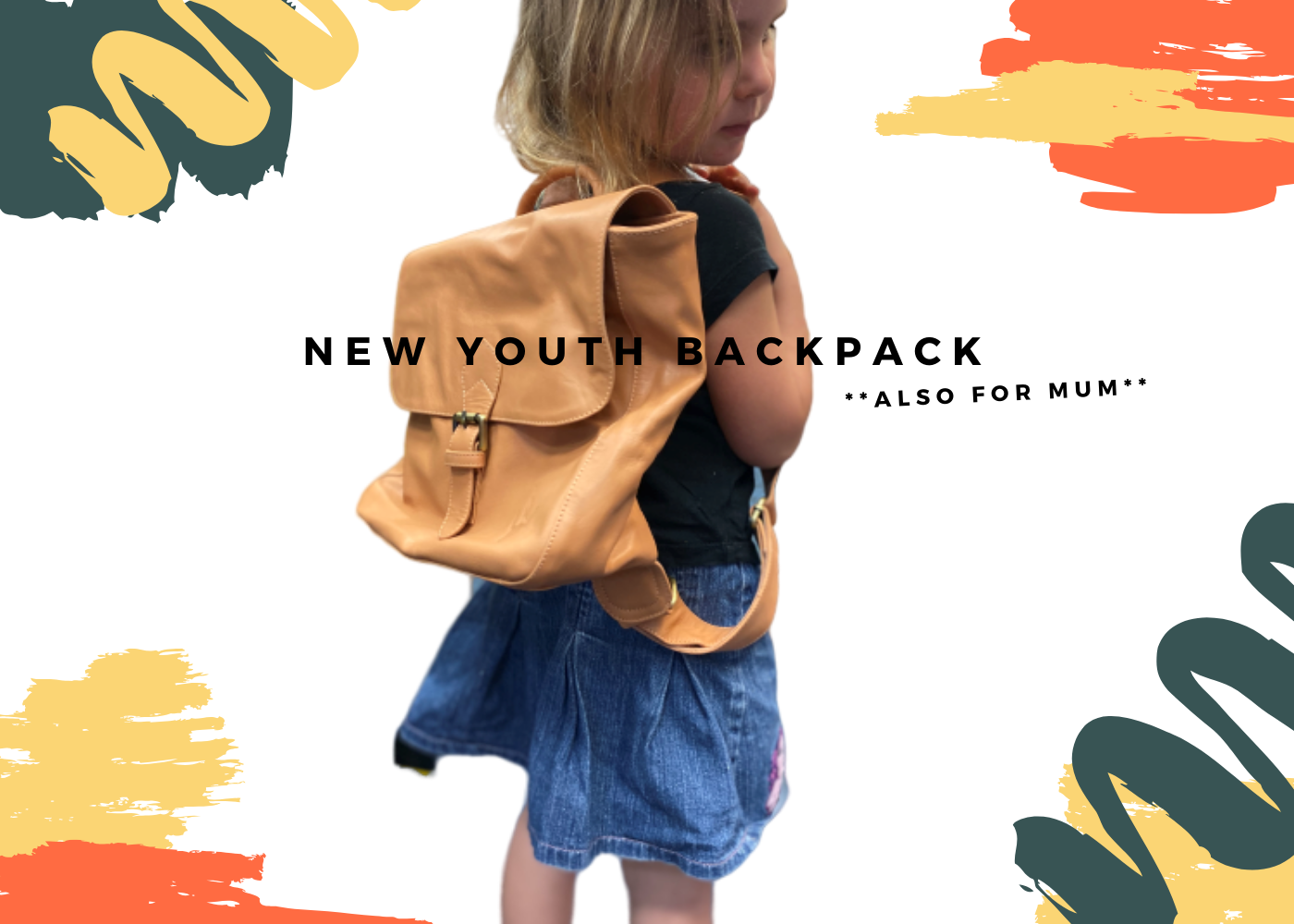 Adult / Youth Leather Satchel Backpack