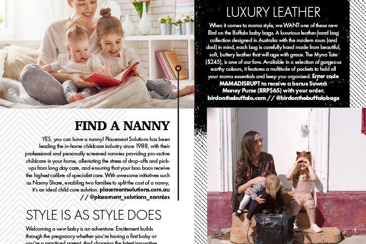 In the media - Bird on the Buffalo features in MAMA Disrupt Magazine